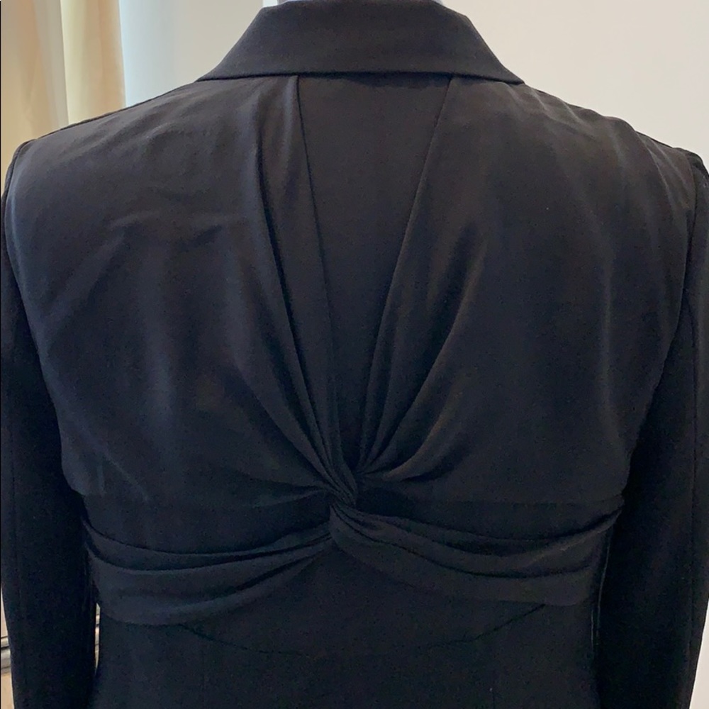 BCBG sheer knitted back blazer sz L